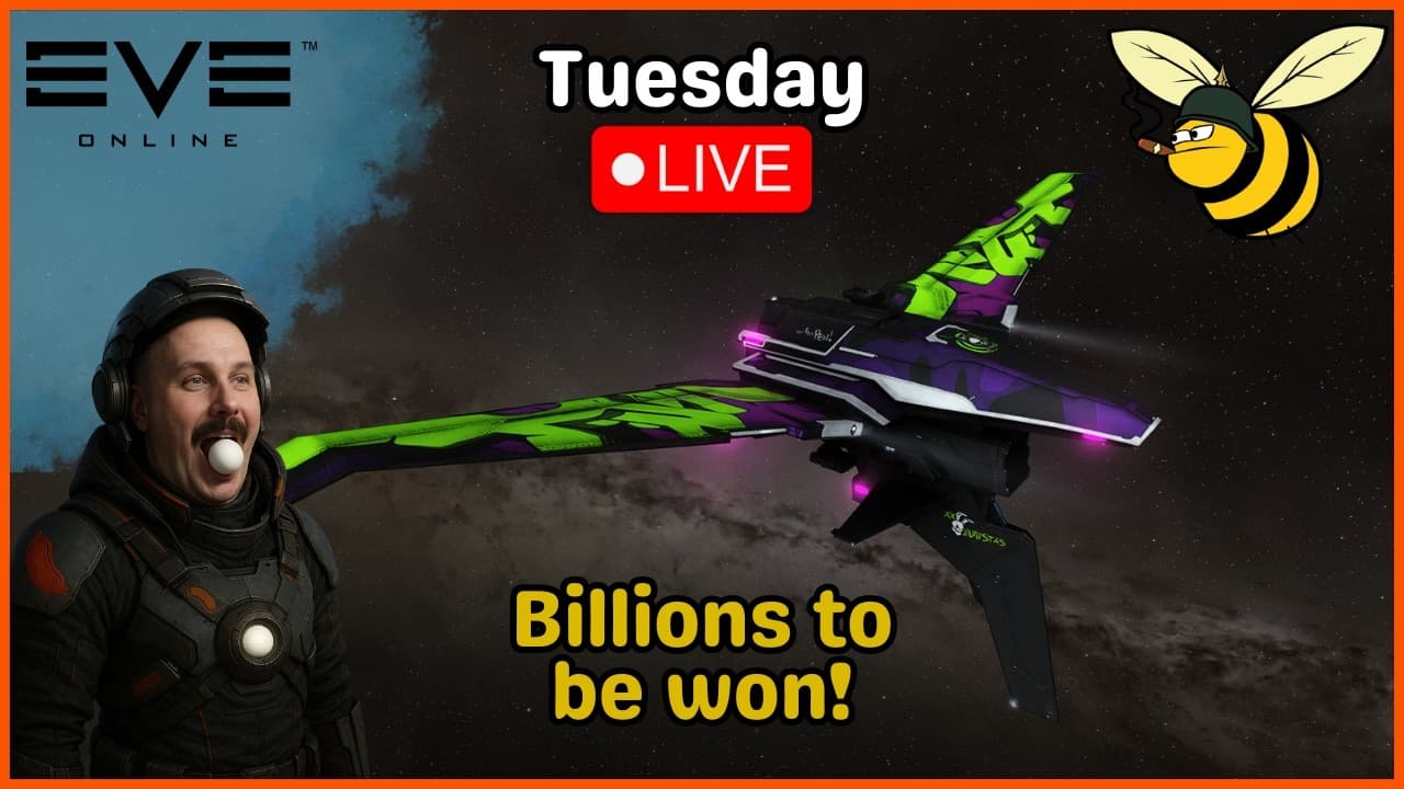 EVE Online : LIVE | 🐝 | Event Extension day! | Giveaways | Goons | !fit