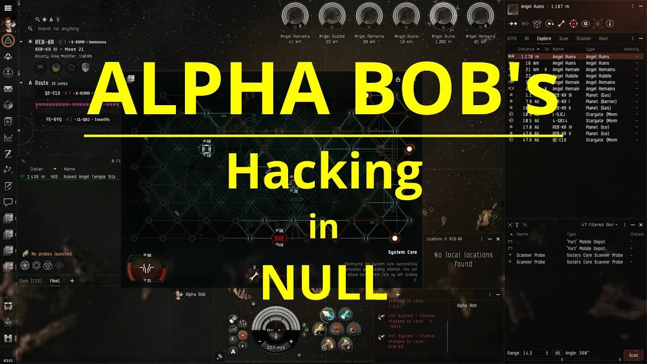 EVE ONLINE - Alpha Bob's Hacking in NULL (episode 1)