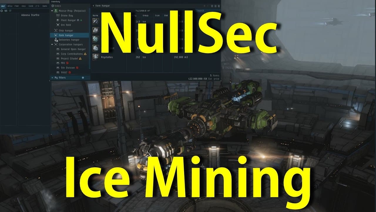 Eve Online - NullSec Ice Mining