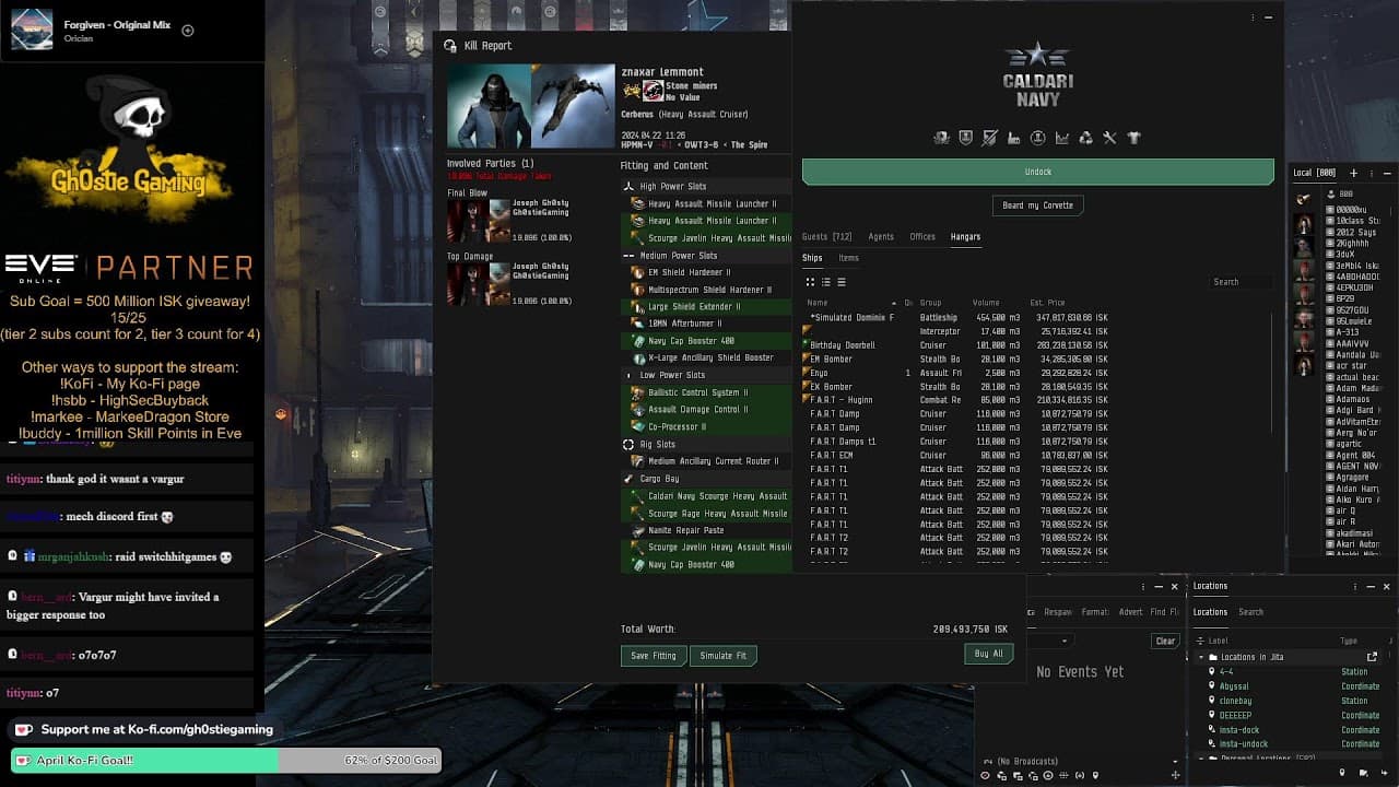 Exploring New Eden - Dualcasting on Twitch and Youtube