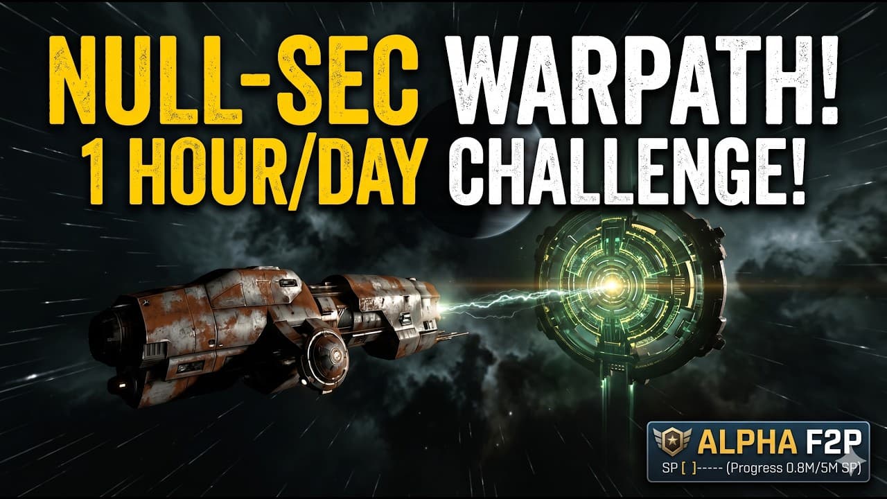 1 Hour A Day Challenge! EVE Online F2P Speedrun to 5M SP (Ep 3)