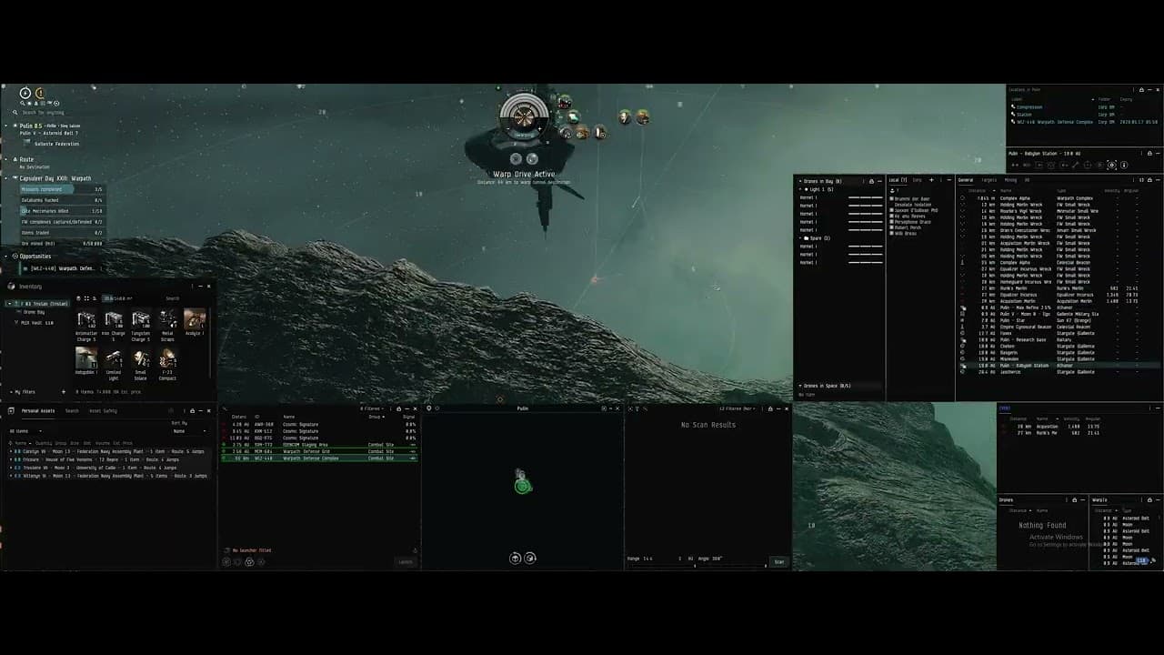 EVE Online -  Capsuleer Day XXIII - Guarding Alpha Complexes and blowing up Elite Mercenaries.