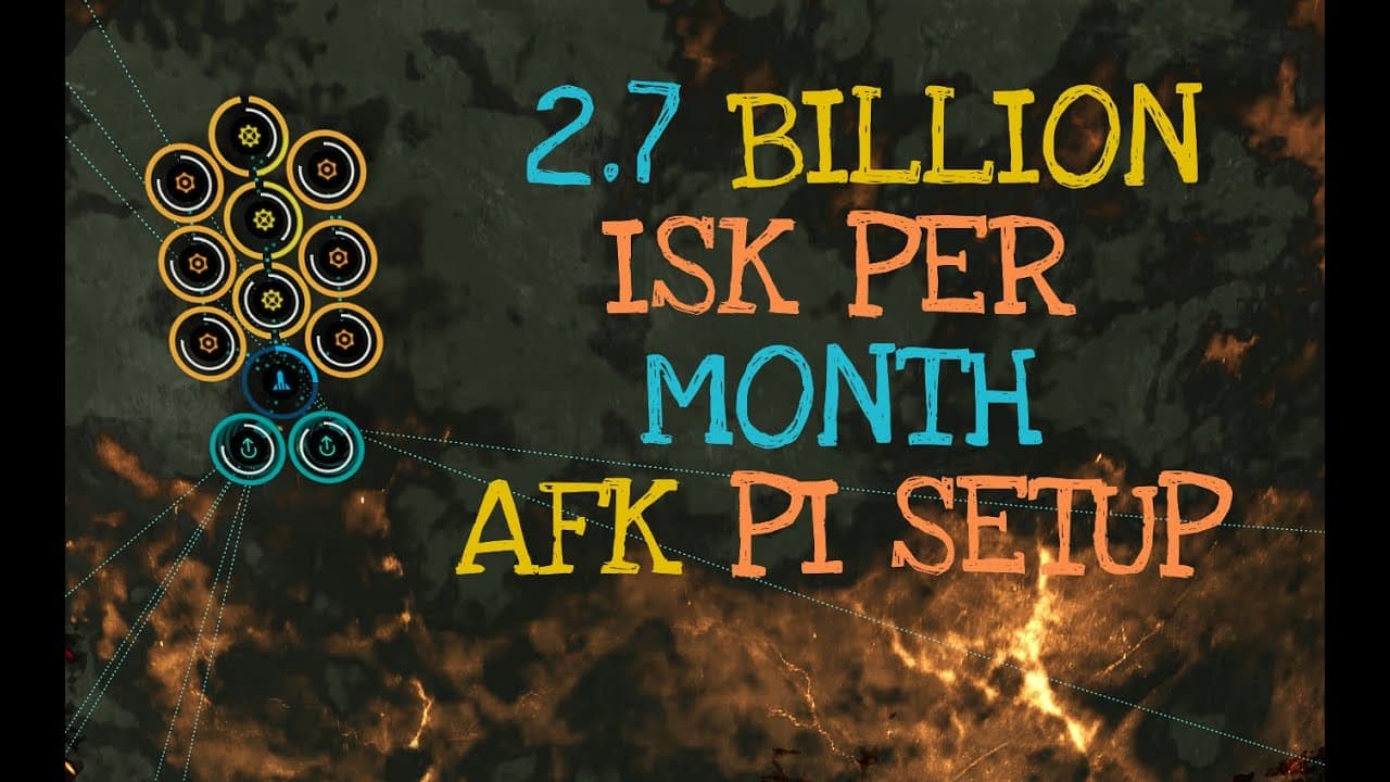 EVE Online Planetary Industry AFK 2.7 BILLION ISK Per Month. PASSIVE Income! EVE Online!