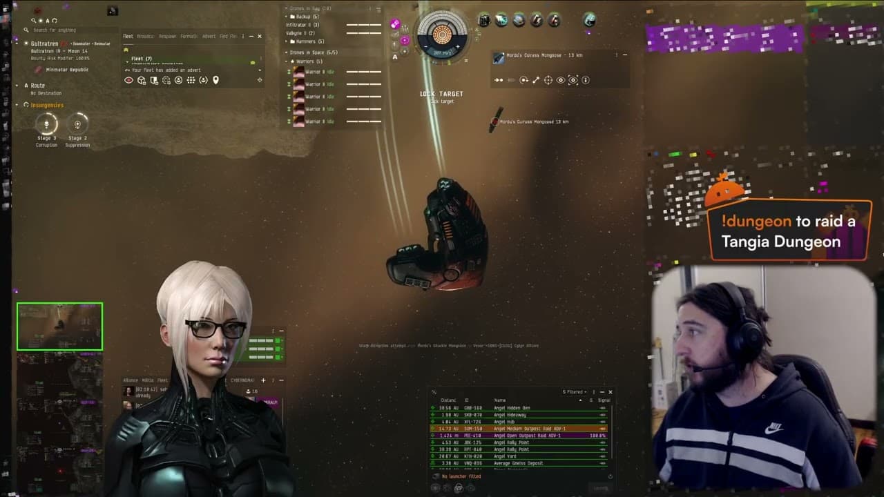 🔴ROAD TO EVE PARTNER STREAM 22 | Fun Times in Angel Faction War | @CyberNomad1 | ✅ drops!