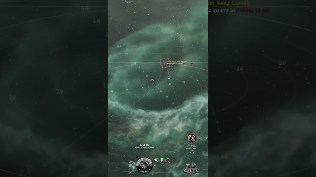 Federation Navy Comet Fight in Factional Warfare