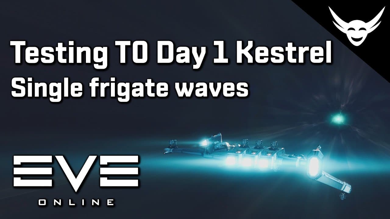 EVE Online - Testing T0 Kestrel in Strong Frig waves