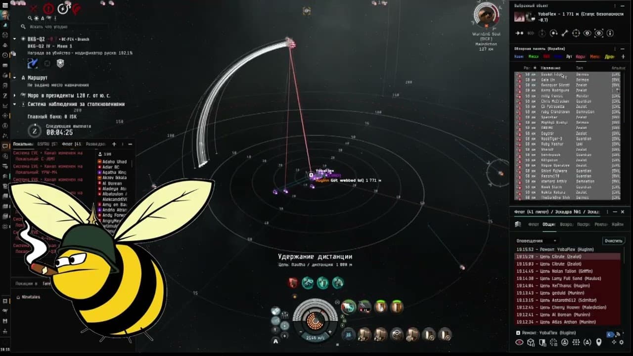 RuSquad FC Nineales Tengu Fleet vs Zealot Insidious and Muninn Fraternity Fleet