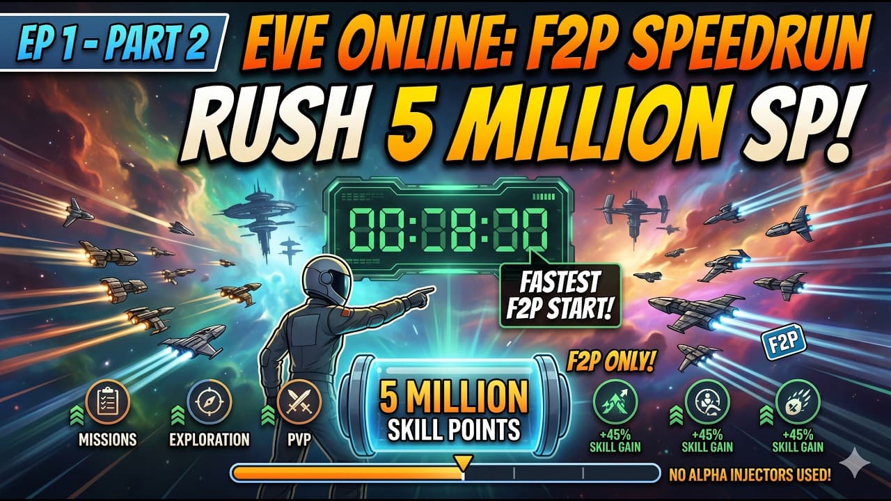EVE Online F2P Speedrun: Rushing 5 Million SP! (Ep 1 - Part 2)