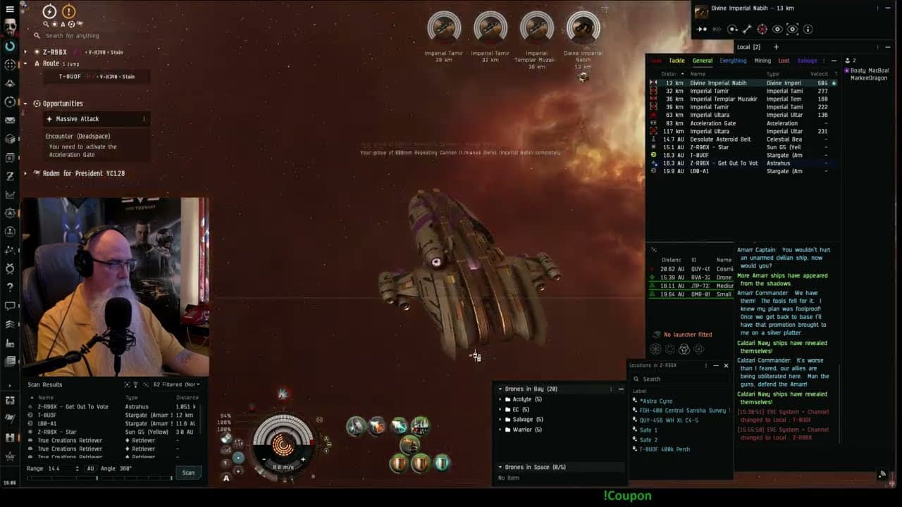 Machariel Running Mission Against Amarr  - EVE Online 2959