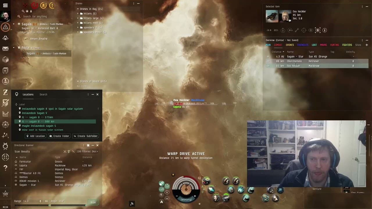 [GAMING][EVE ONLINE] I fit up my favorite ship, the Sloop John B, and try to put down a few Crows