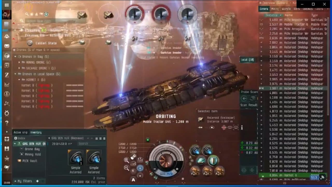EVE Online - How to avoid to be Ganked while mining in Highsec. 99 % Safe.