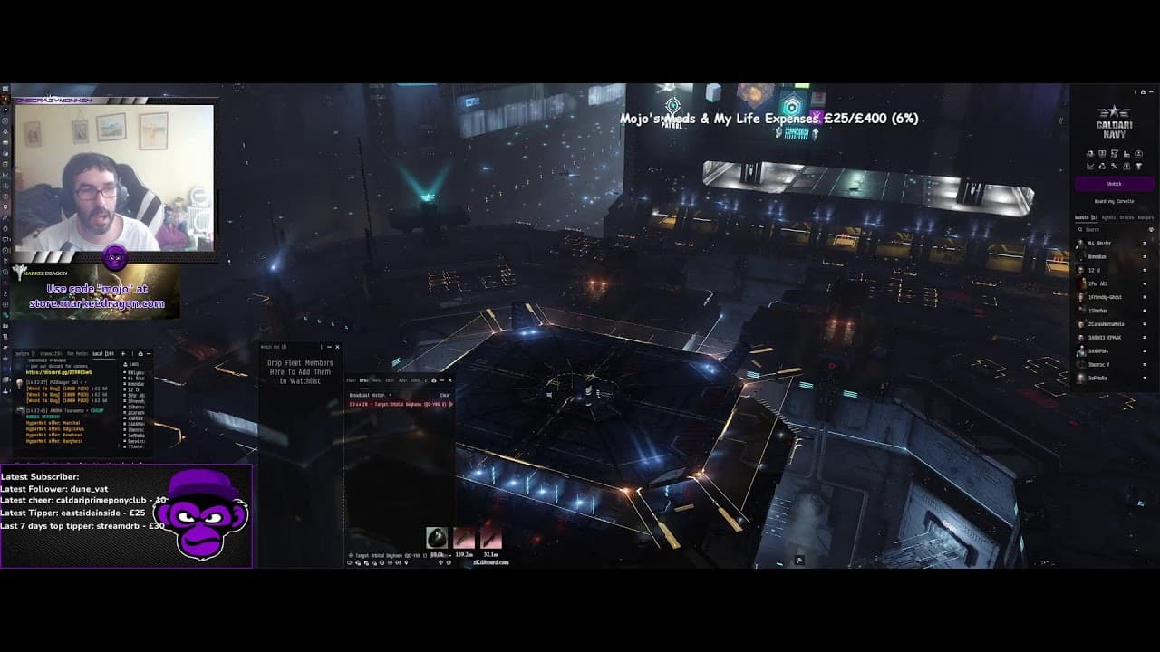 Solo Nullsec PVP!  & Eve Partner Giveaways!