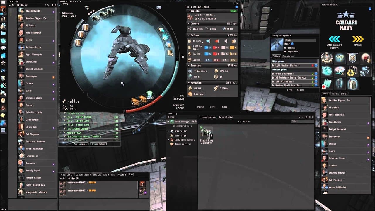 EVE 101 merlin brawler fit